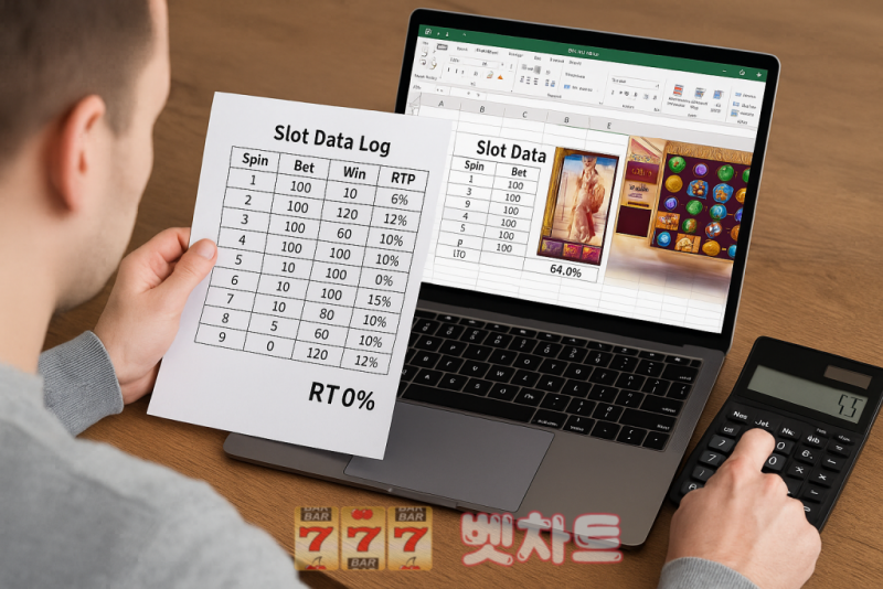 슬롯 데이터 로그 읽는 법 — 내가 돌린 기록으로 RTP 계산하기