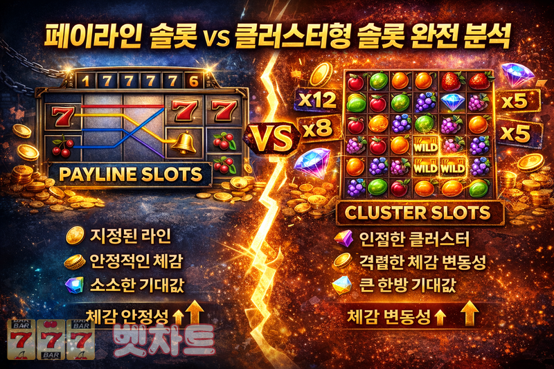 클러스터형 슬롯 vs 페이라인 슬롯 구조 차이 완전 분석 가이드
