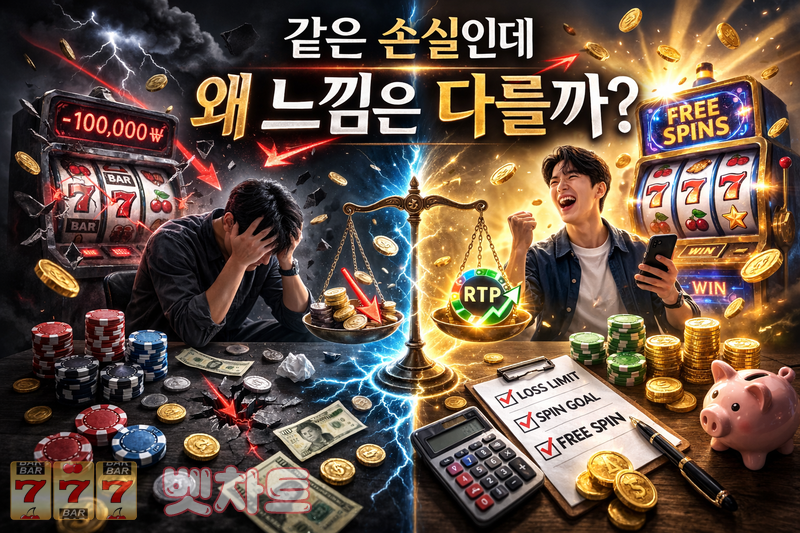슬롯에서 같은 금액을 잃어도 체감 손실이 다른 이유 분석