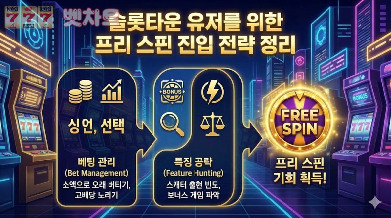 슬롯타운 유저를 위한 프리 스핀 진입 전략 정리