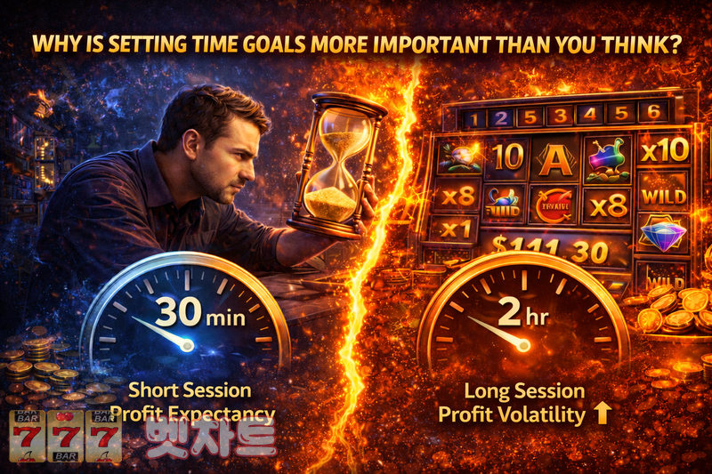 슬롯 플레이 전 목표 시간 설정이 실제 손익에 미치는 효과