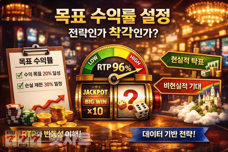 슬롯 게임 플레이 전 목표 수익률 설정의 현실성 점검