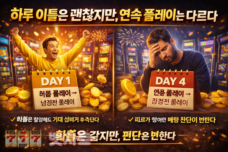 슬롯 게임에서 ‘연속 플레이 일수’가 판단력에 미치는 영향 분석