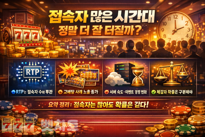 슬롯 게임에서 ‘최대 동시 접속 시간대’가 체감 플레이에 미치는 영향 분석