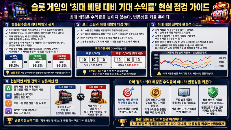 슬롯 게임의 ‘최대 베팅 대비 기대 수익률’ 현실 점검 가이드