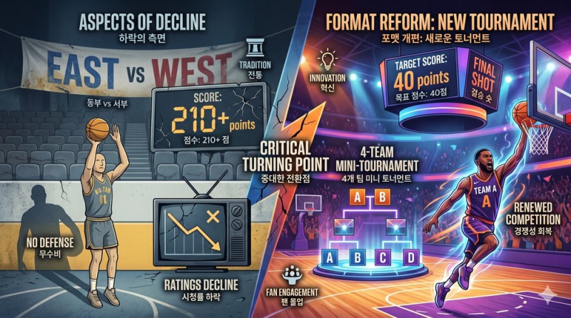 NBA 올스타전 포맷 개편의 명과 암, 흥행 회복의 해법은 무엇인가