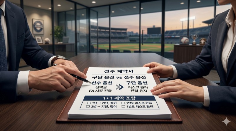 구단 옵션과 선수 옵션 비교: 1+1 계약이 스포츠 시장에 미치는 영향