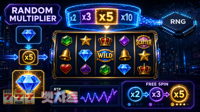 슬롯의 랜덤 멀티플라이어(Random Multiplier)는 어떻게 작동할까?